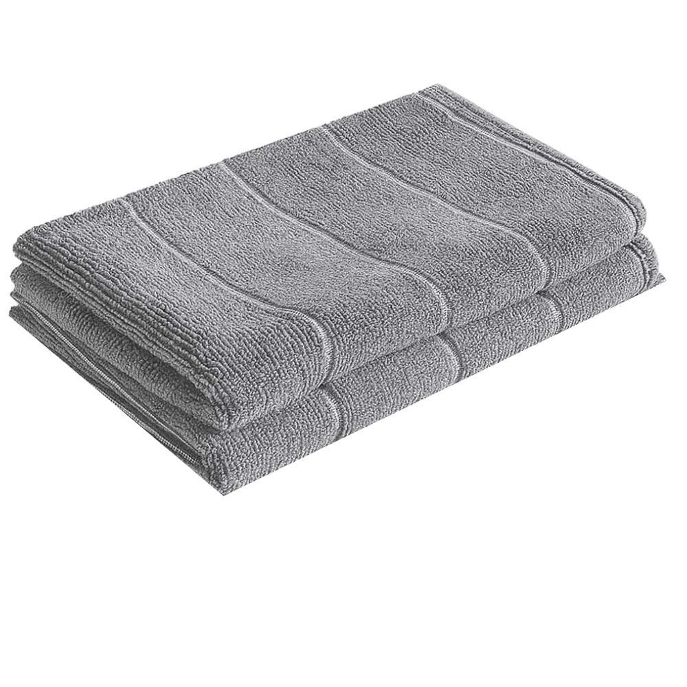 Kit 2 Panos de Chão Grandes em Microfibra 80x50 cm - Alta Absorção e Secagem Rápida