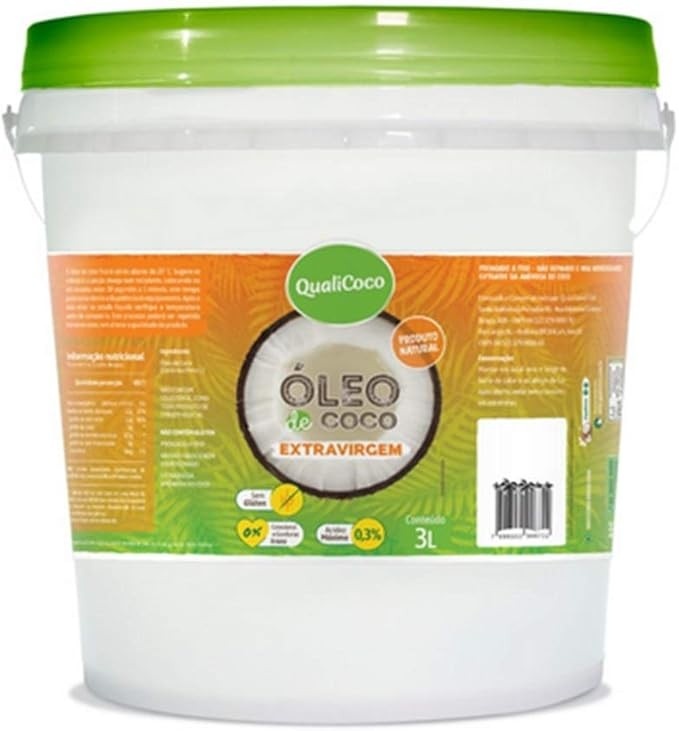 Óleo de Coco Extra Virgem Balde 3L QualiCoco
