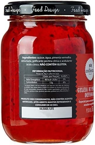 Collecta - Geléia de Pimenta Defumada, 260 g