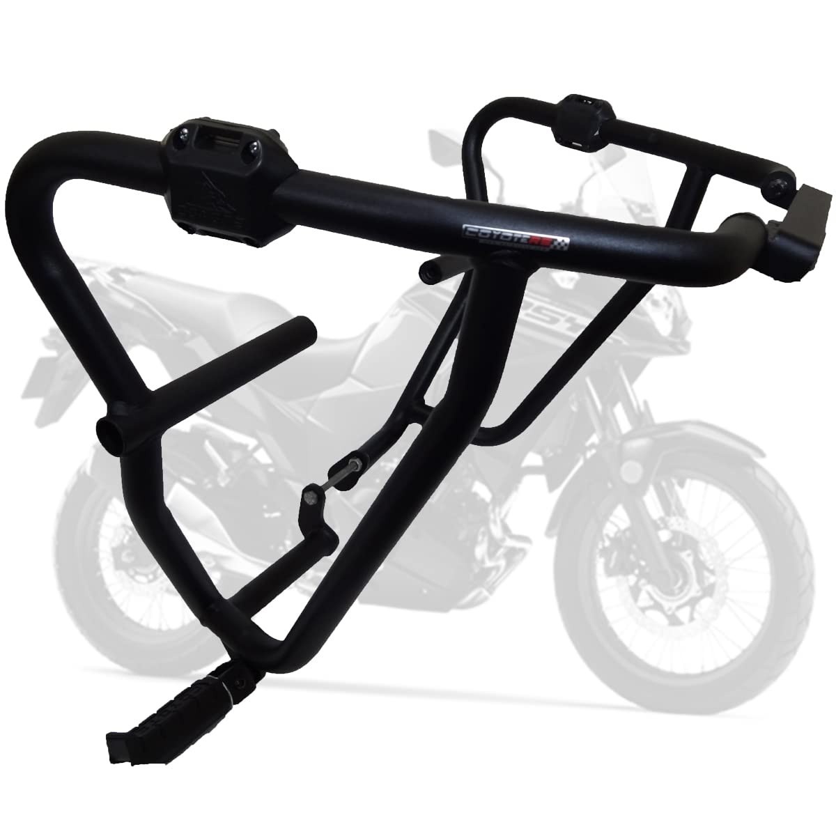 Protetor de Motor e Carenagem Coyote Preto com Pedais para Kawasaki Versys 300 X (2017+)
