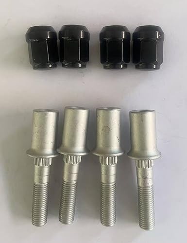 Kit 4 Pinos de Roda 250300060 com Porcas Pretas para Can-Am Maverick 1000 e Commander MAX 1000 XTP UTV