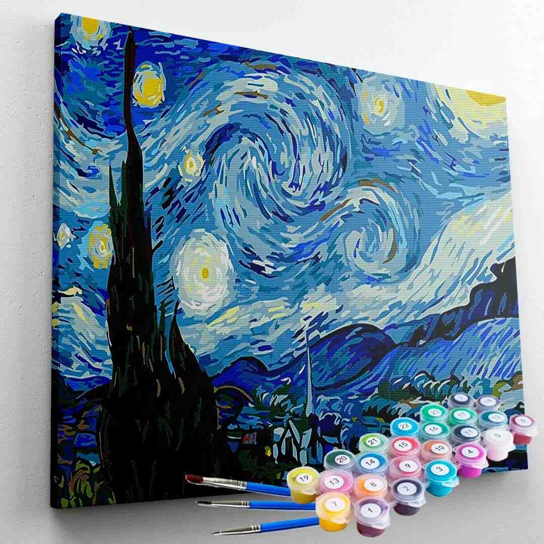 Kit de Pintura Terapêutica Noite Estrelada - Relaxamento e Criatividade com MAUE ART STORE