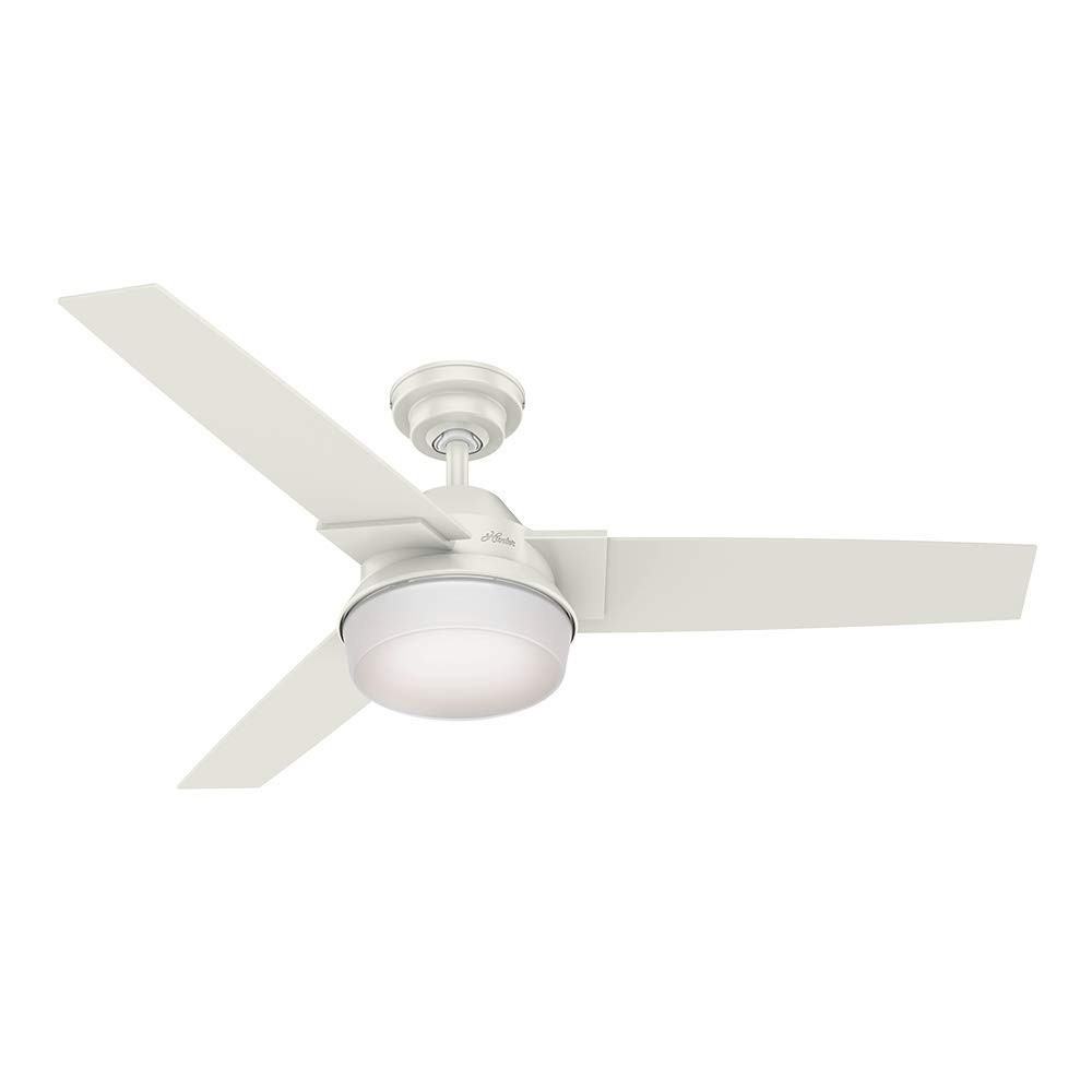 Ventilador de Teto Hunter Fan Herus 3 Pás com Luminária Integrada – Moderno, Silencioso e com Design Elegante