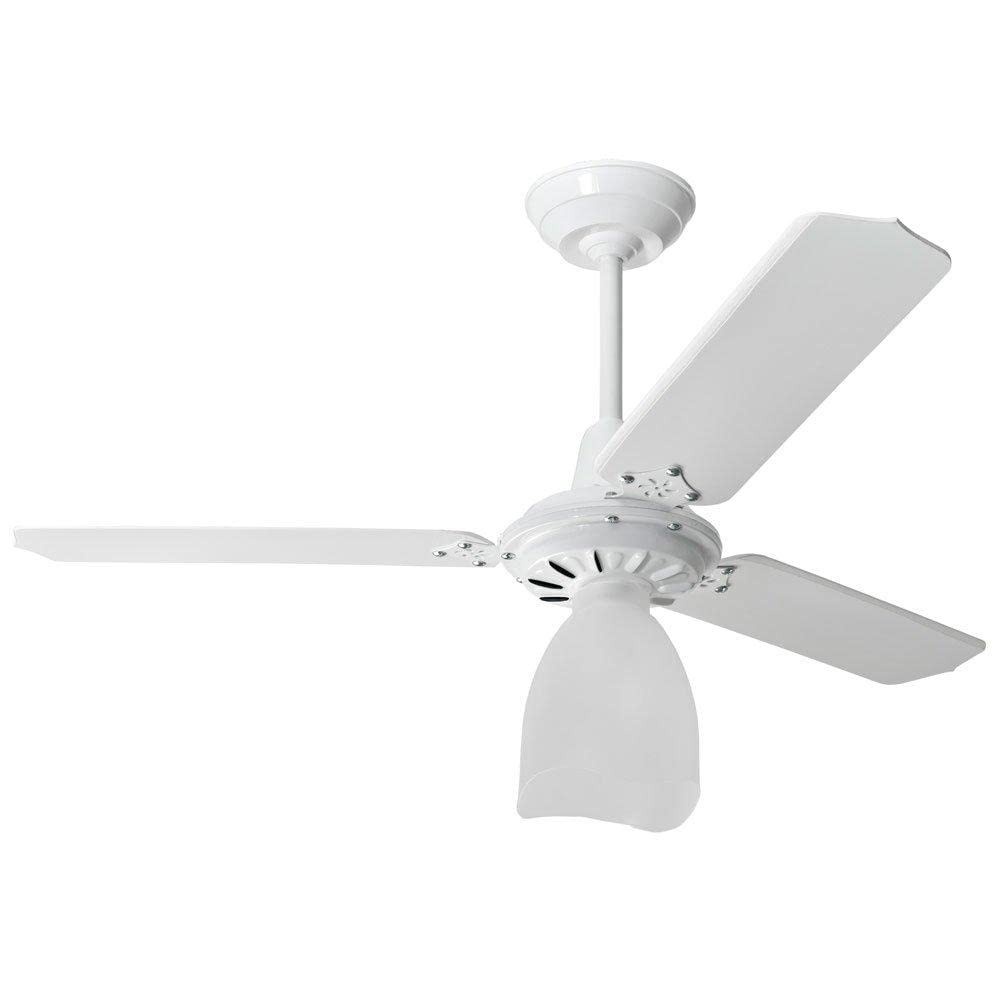 Ventilador de Teto Diplomata M3 Lumi Branco com Pás de Madeira – Estilo e Refrescância no Ambiente