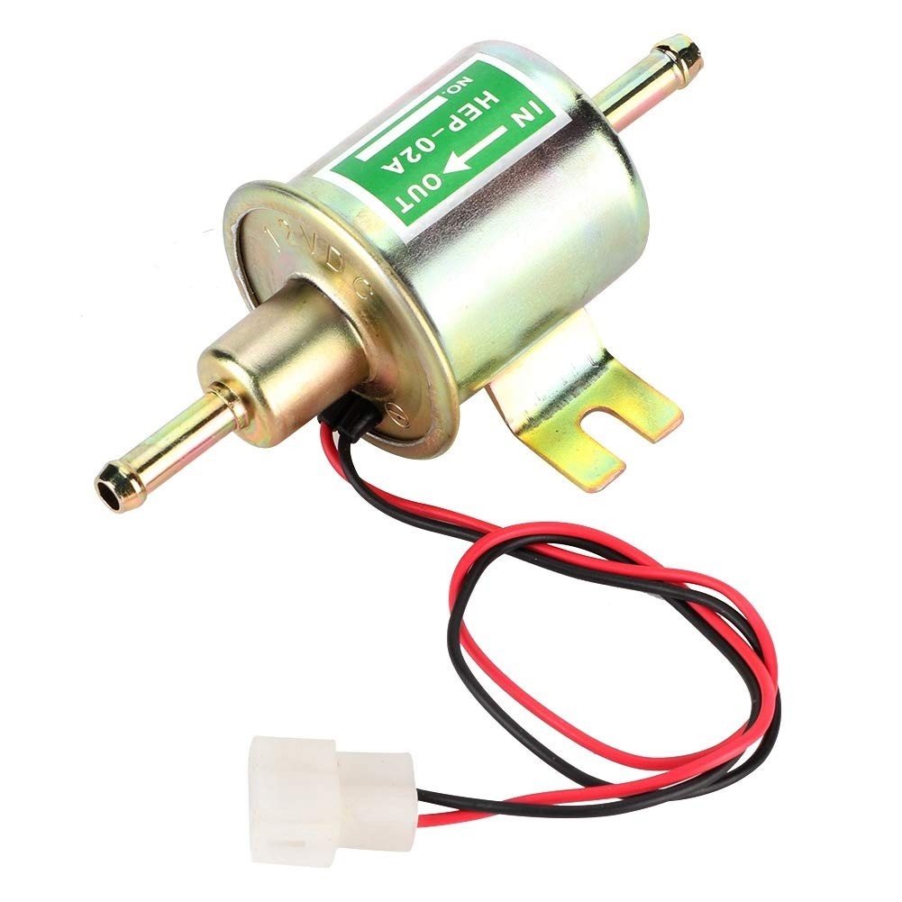 Bomba de Combustível Elétrica Universal 12V HEP-02A - Baixa Pressão para Carro, Moto e Barco