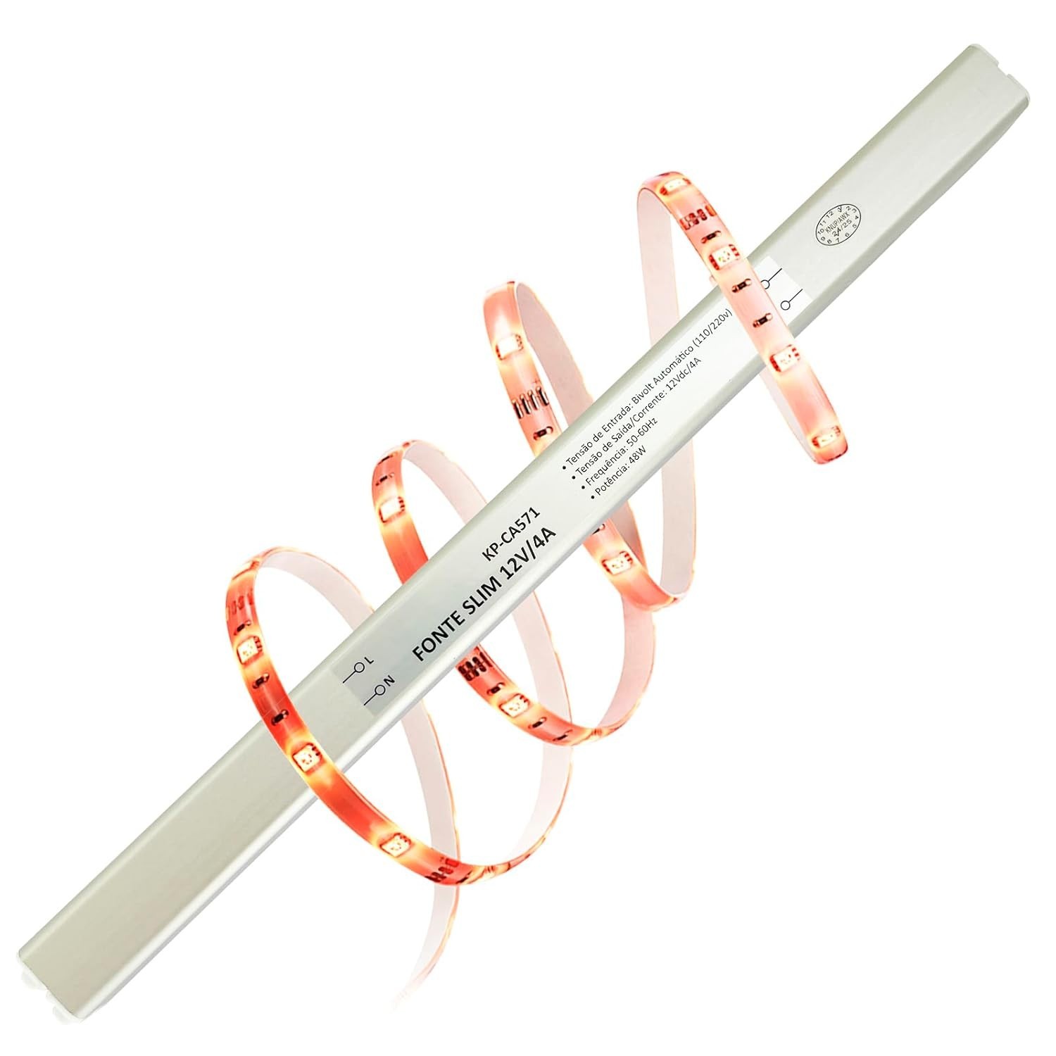 Fonte Slim 12V 4A 48W: Otimize seu Projeto de LED com Design Compacto e Alta Performance