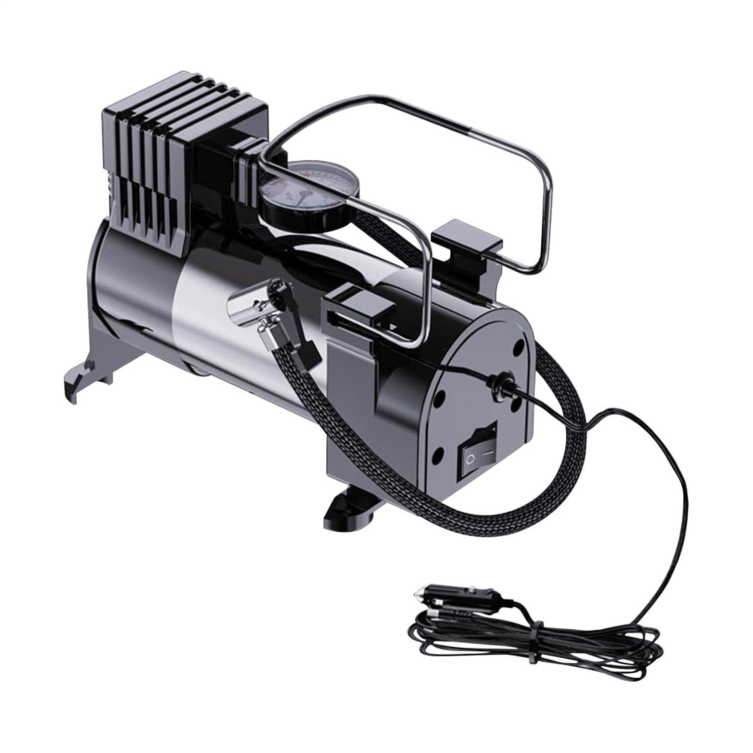 Bomba de Ar Automotiva Elétrica: Compressor Portátil para Pneus de Carro, Bicicleta e Bolas