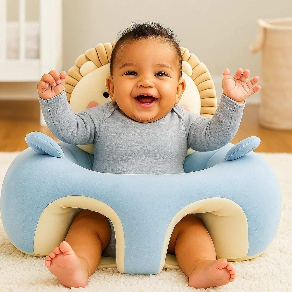 Assento Para Bebê Leãozinho 2.0 - Almofada de Apoio Confortável e Ergonômica