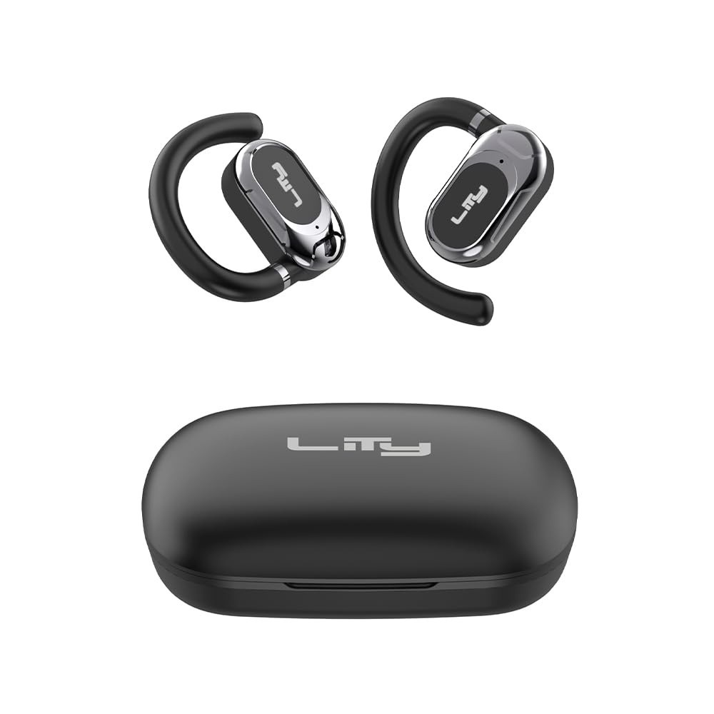 Fone de Ouvido Bluetooth OWS Lity T16P: 20h de Som Sport, Design Preto e Conforto Inigualável