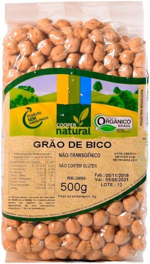 Grão de Bico Orgânico Coopernatural 500g