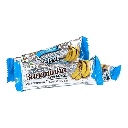 Bananinha Cremosa Faduni Sem adição de açúcar 24 unidades de 30g