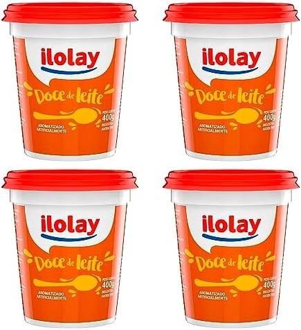 4 Pote De Doce De Leite Argentino Ilolay 400g Original