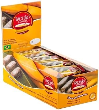 Bananinha Original Tachão de Ubatuba contendo 24 unidades de 30g cada