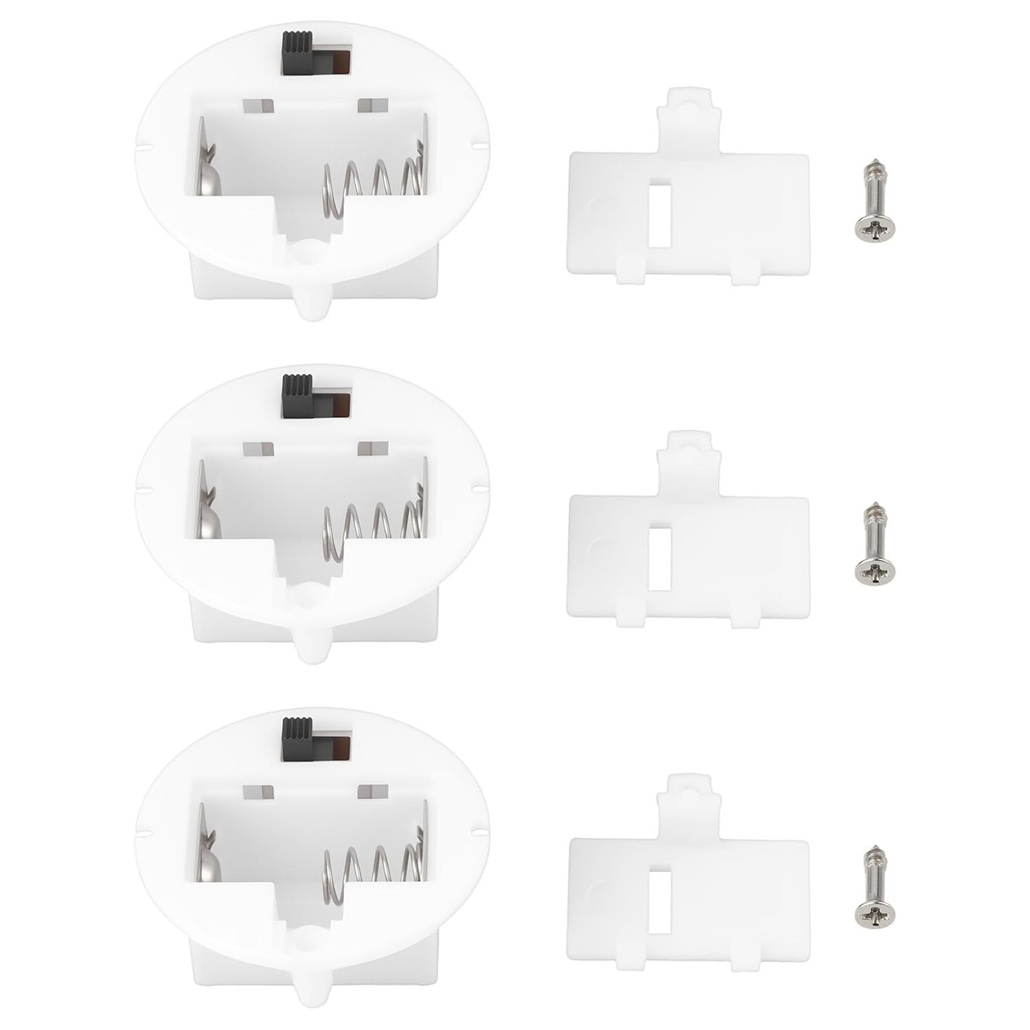 Kit 3x Suporte de Bateria AG13/LR44 com Tampa de Interruptor - Segurança e Durabilidade