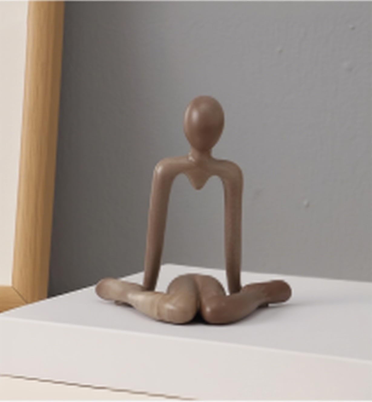 Estátua de Pensador Moderna para Decoração de Casa e Escritório - Escultura de Arte Abstrata em Resina