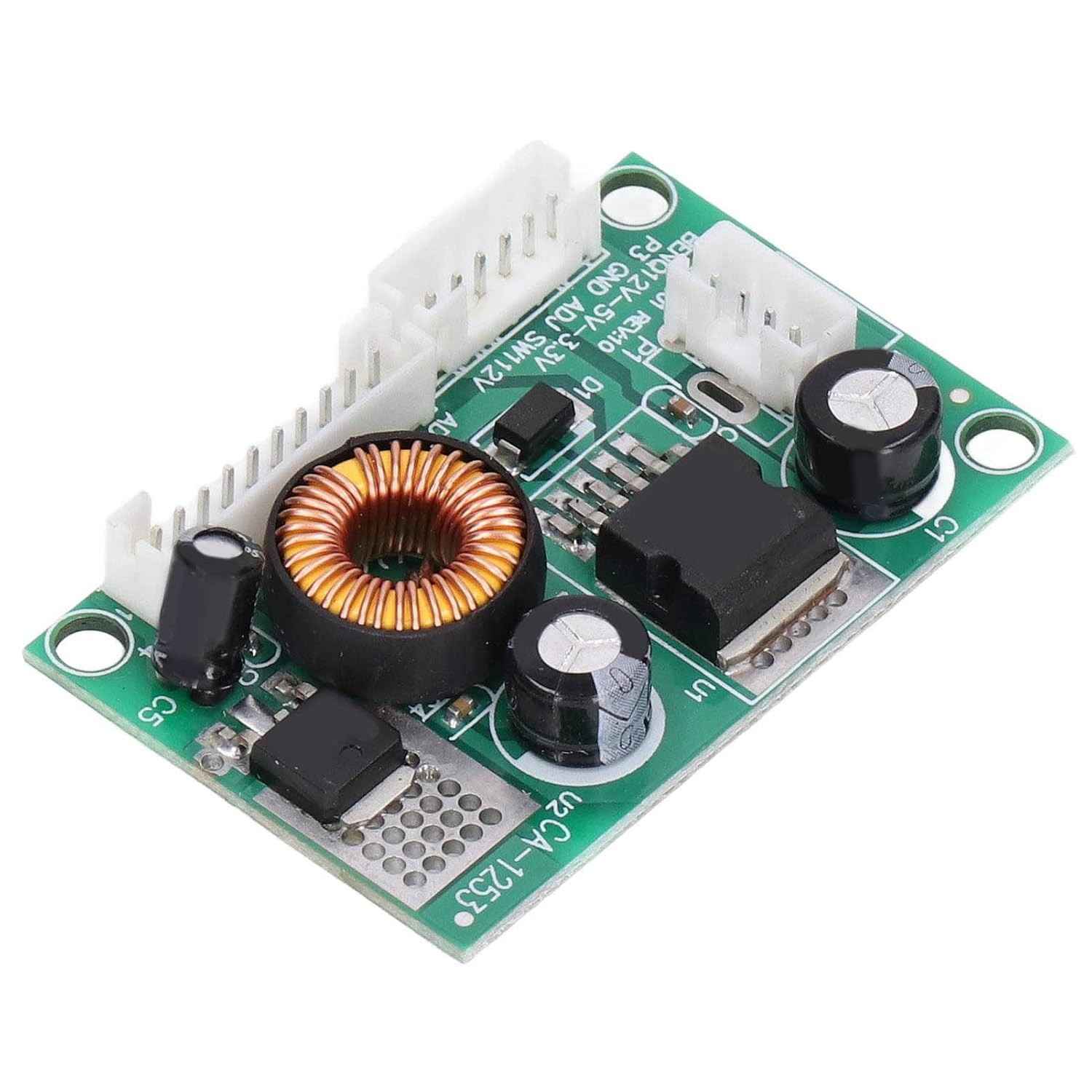 Módulo Conversor de Tensão PCB 12V para 5V/3.3V Dupla Saída - Ideal para Monitores LCD e Corrente Fraca (2 Unidades)