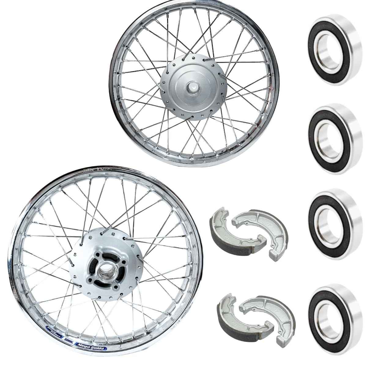 Par de Aros de Roda Raio 4mm para Honda CG Fan 125 (2009-2018) - Qualidade e Durabilidade