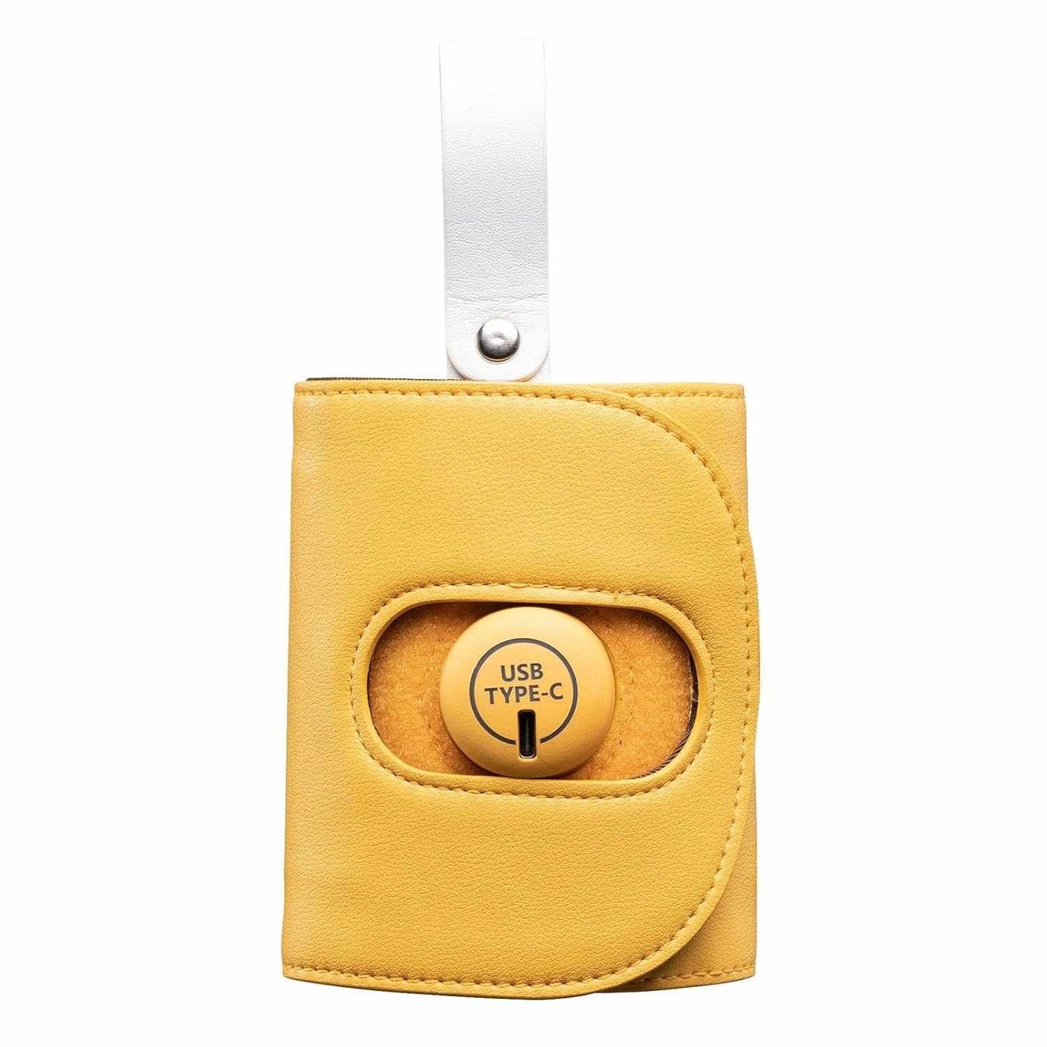 Aquecedor de Mamadeira Portátil com Aquecimento Rápido e Temperatura Constante - Ideal para Amamentação Noturna e Viagens (Amarelo)