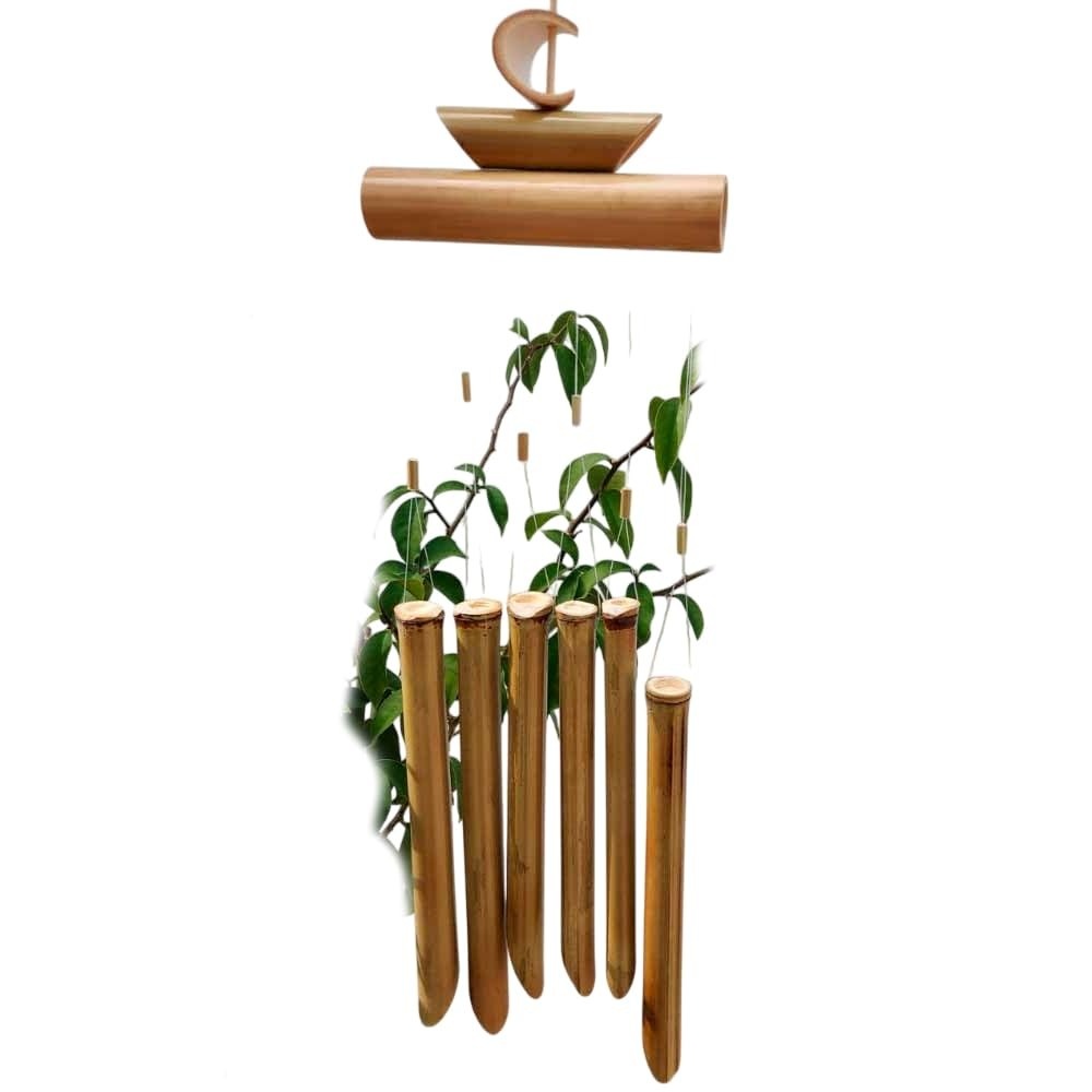 Sino dos Ventos de Bambu Modelo Barco - Decore com Harmonia e Estilo