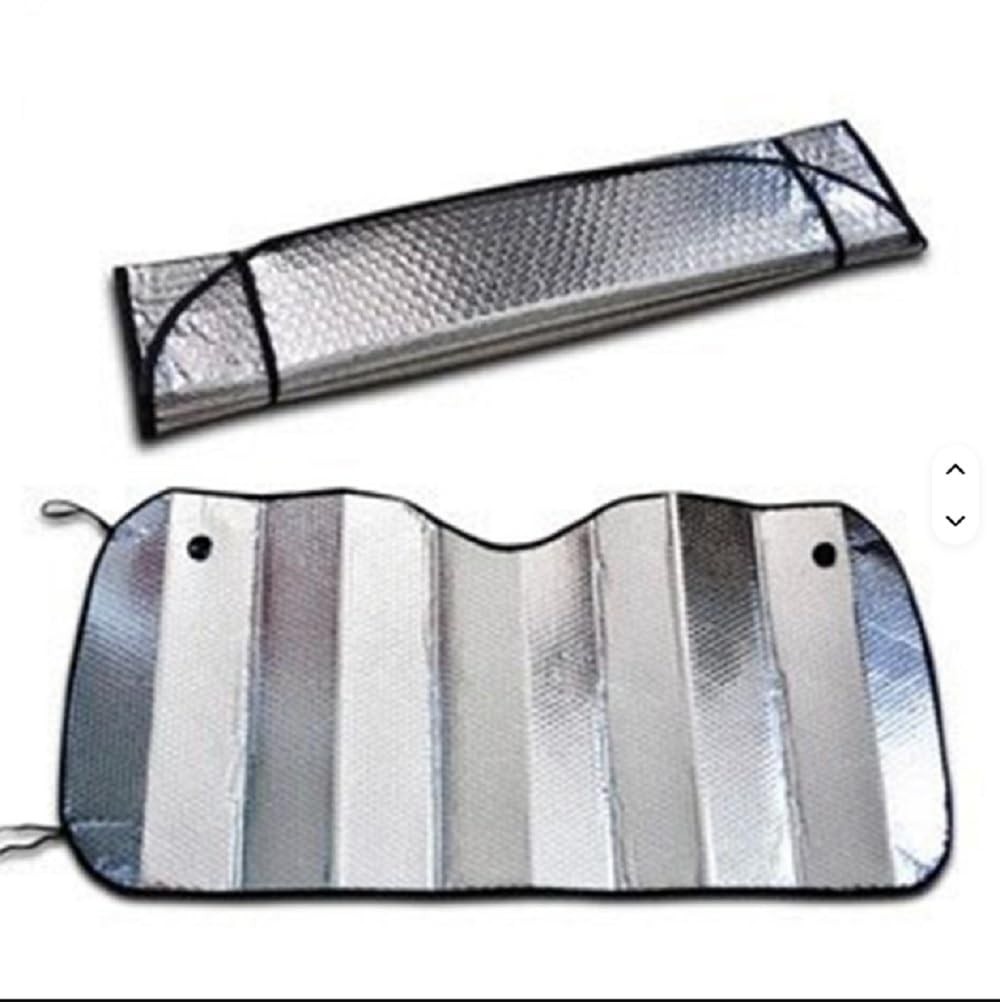 Kit 2 Protetores Solares Dobráveis para Para-brisa de Carro - Proteção UV e Bloqueio de Calor