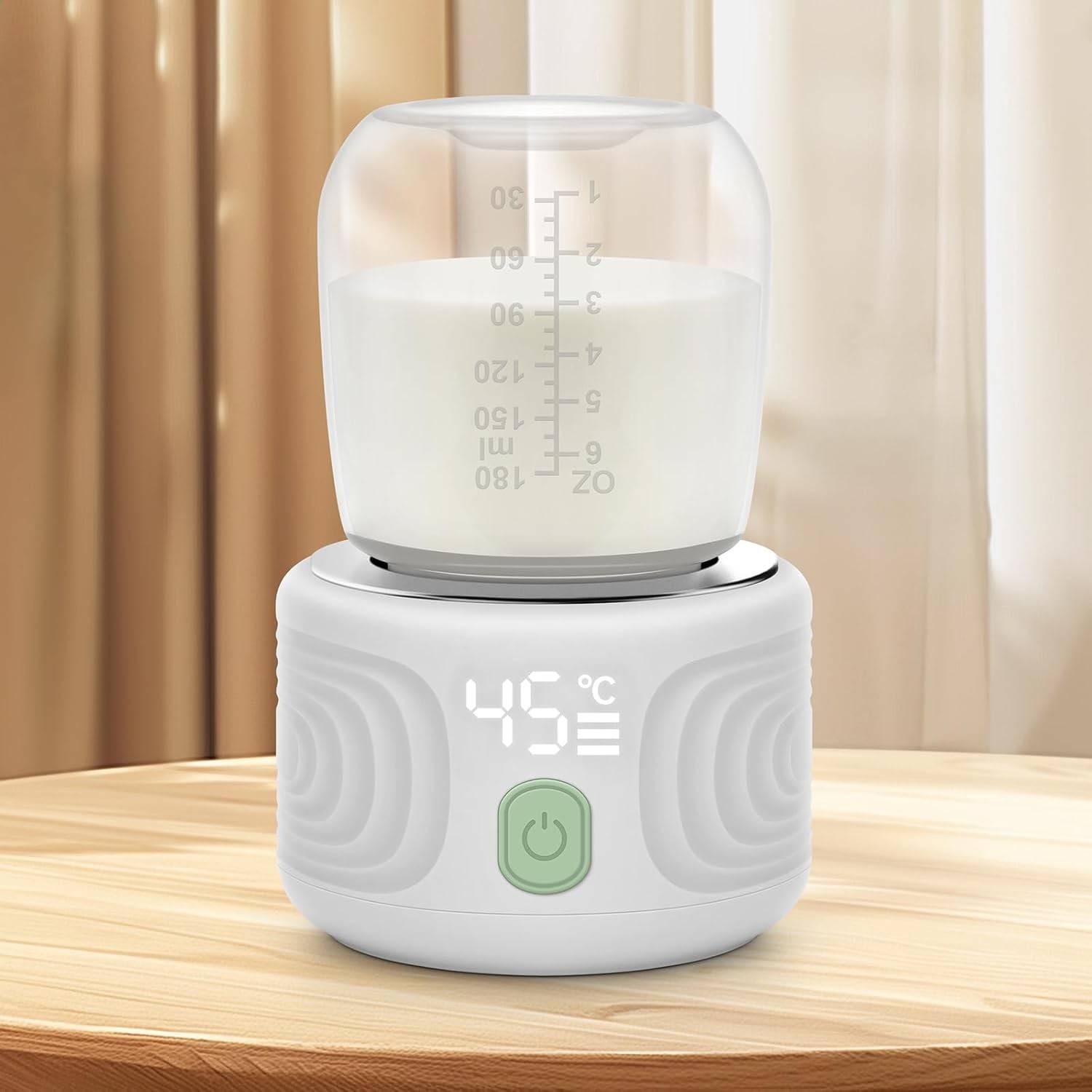Aquecedor de Mamadeira Maypott Portátil - 3 Minutos Rápido, 4 Temperaturas, Seguro e Recarregável
