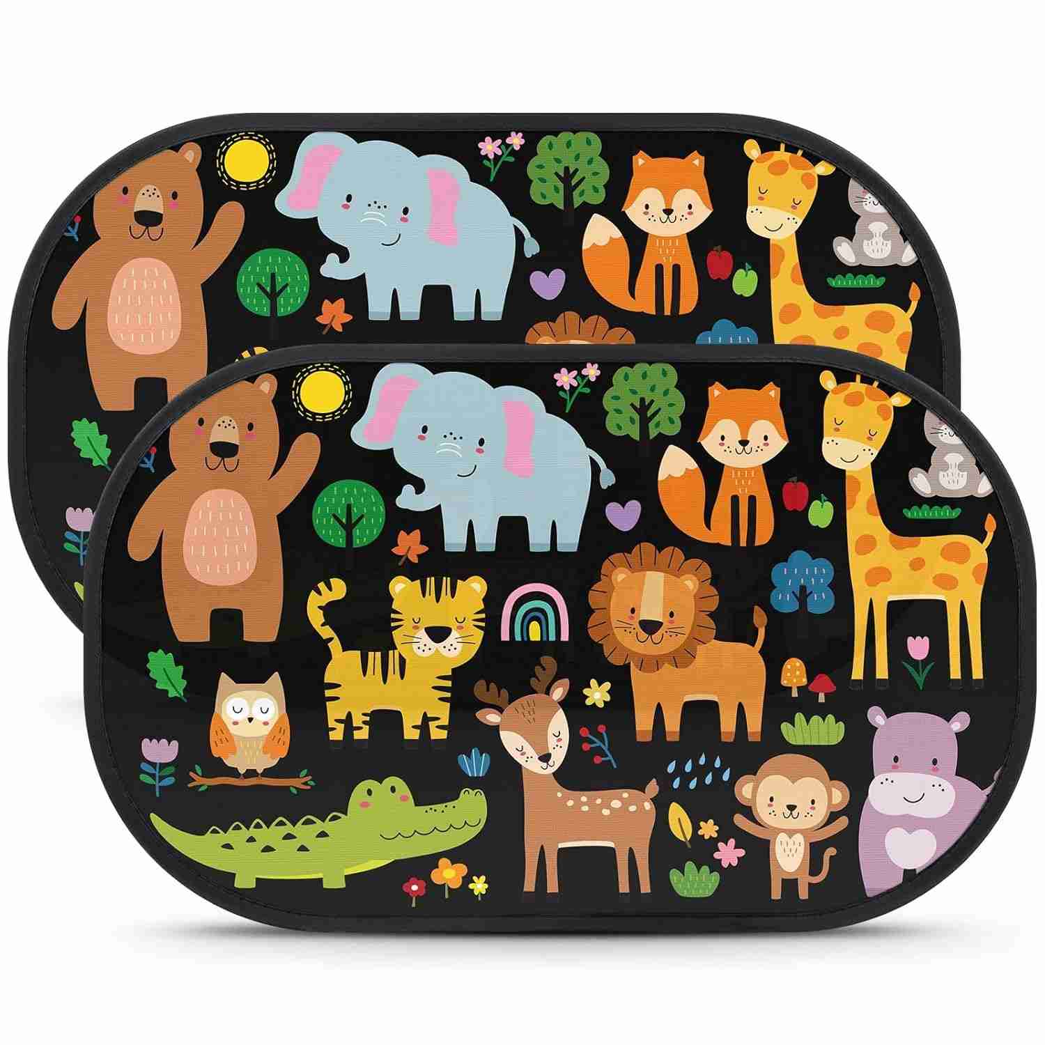 Kit 2 Persianas Protetoras de Janela de Carro para Bebê - Proteção UV e Anti-brilho 49,8x30,5cm