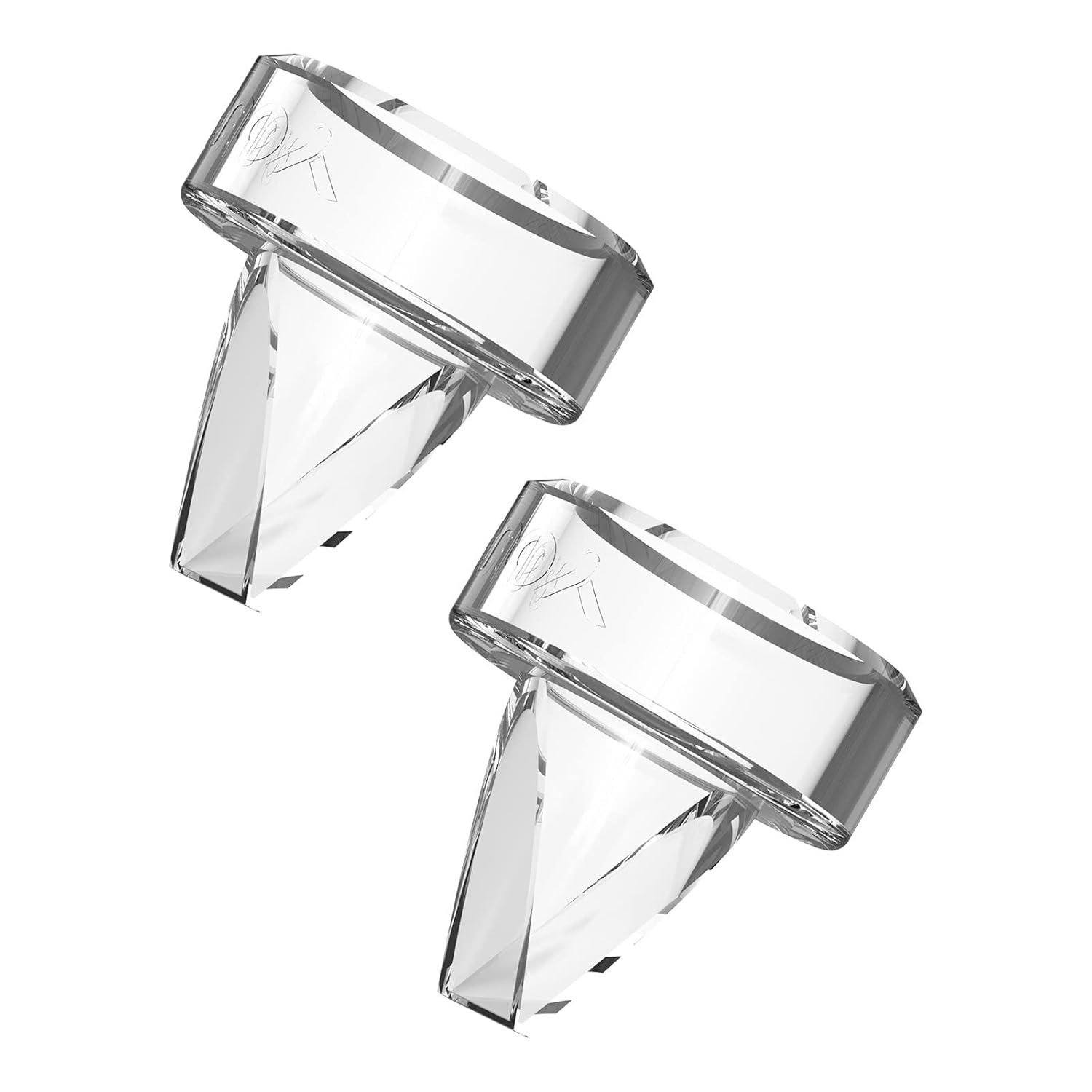Acessórios para Bomba Tira-Leite Elétrica - Válvulas Bico de Pato + Funis 22/26mm e 24/28mm em Silicone Macio