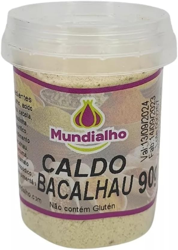 Tempero Caldo De Bacalhau Em Pó Mundialho 90g