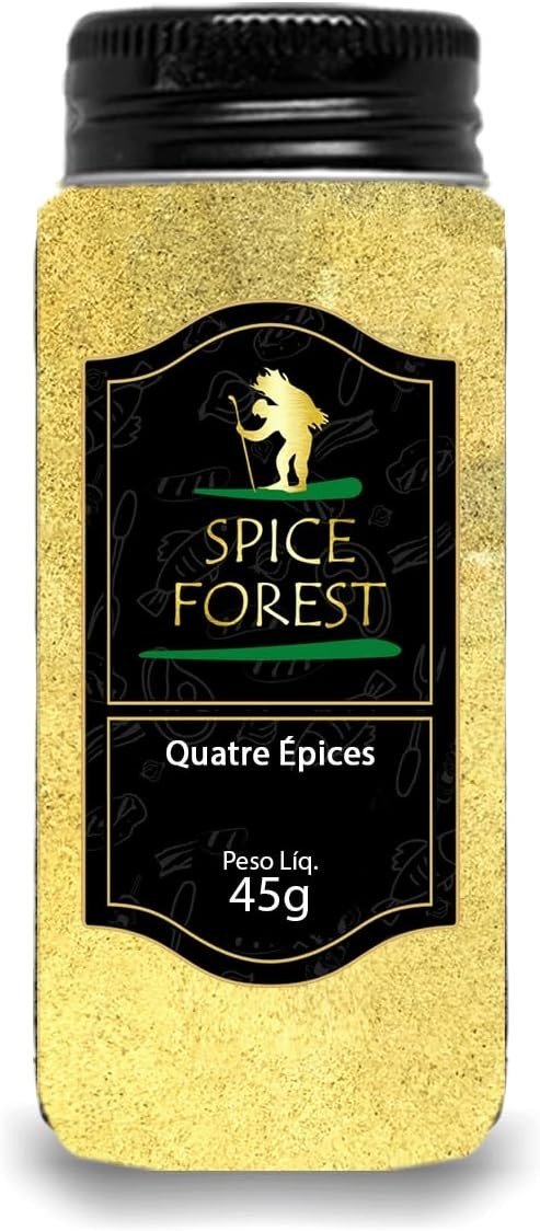 Quatre Épices - Mix de Especiarias Linha Premium em Frasco de Vidro Spice Forest