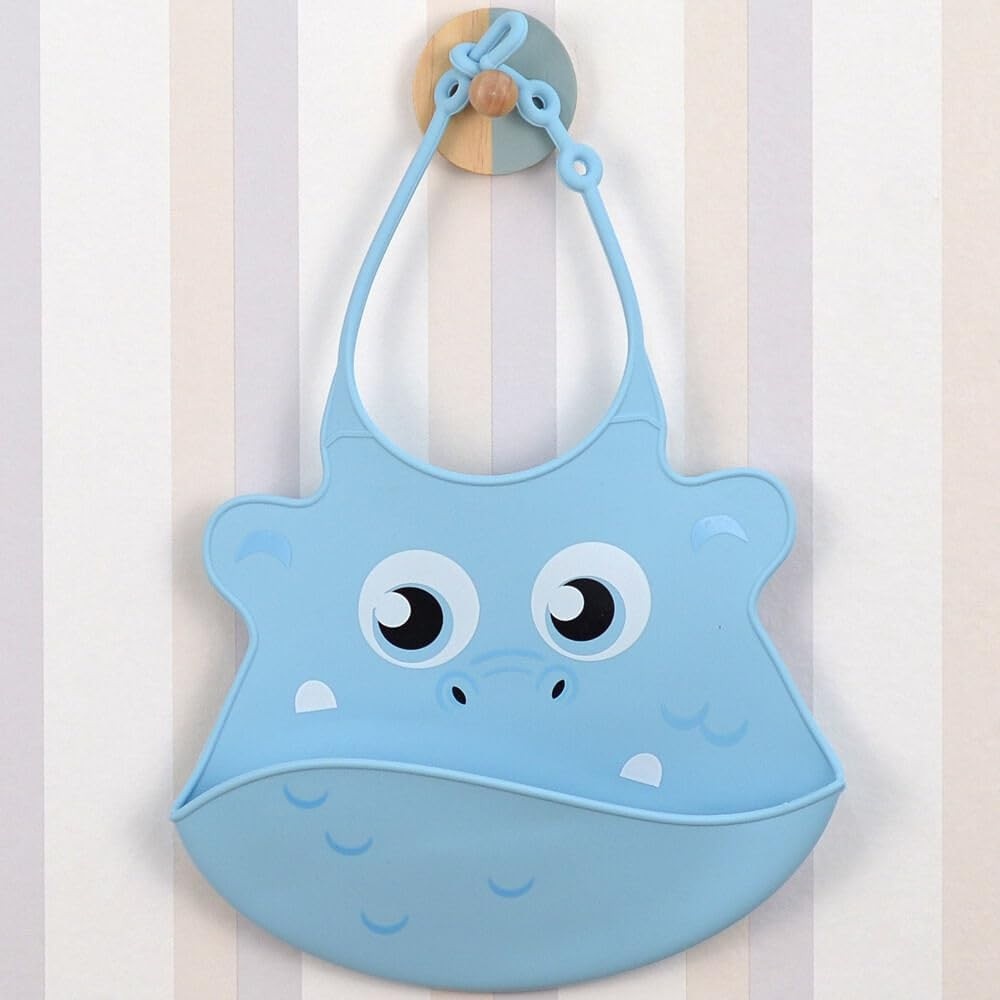 Babador de Silicone Papi Monstrinhos com Bolso - Proteção Moderna e Estilosa para Bebês