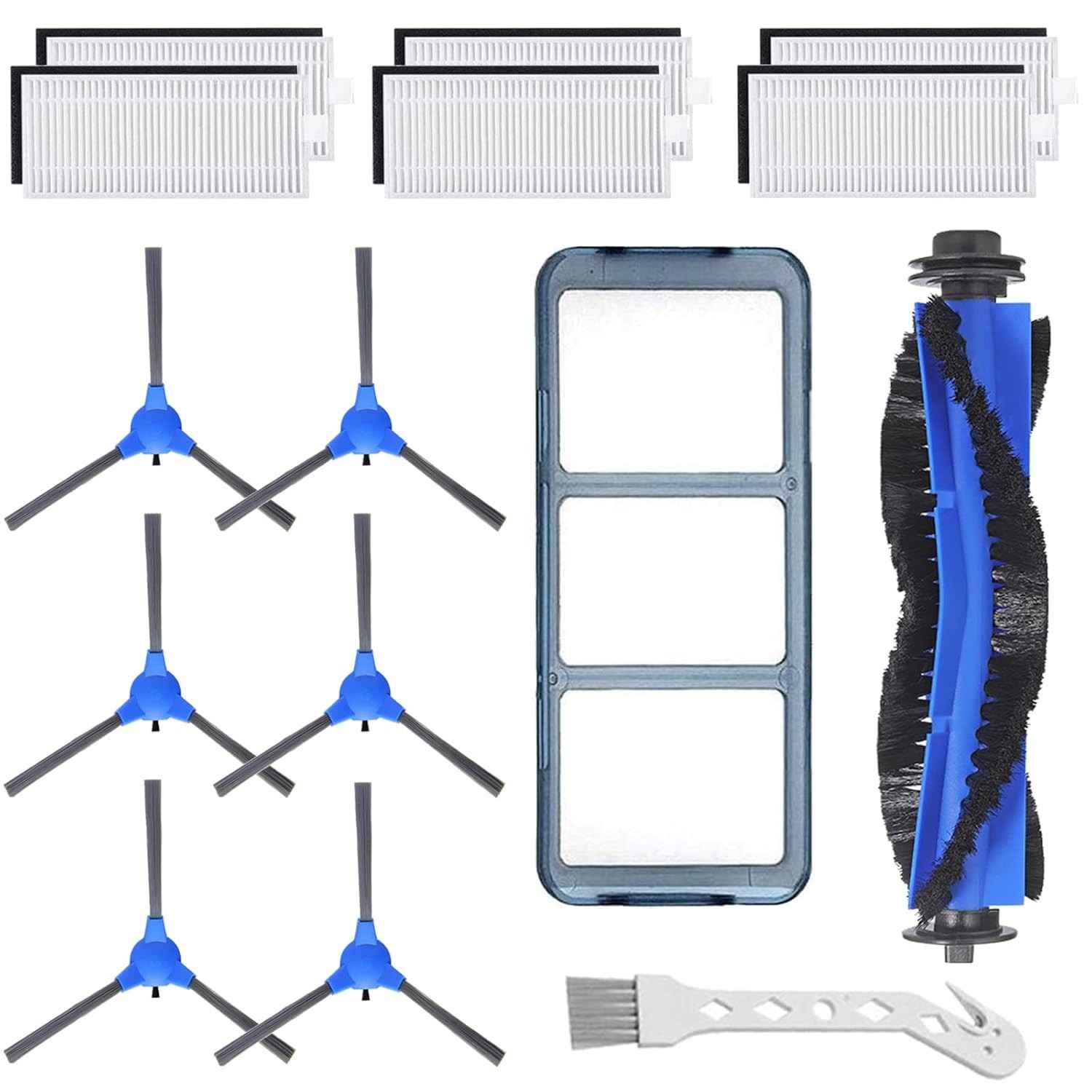 Kit de Peças de Substituição para Aspirador Robô Eufy - RoboVac 11S, 30, 30C, 15C - 14 Peças