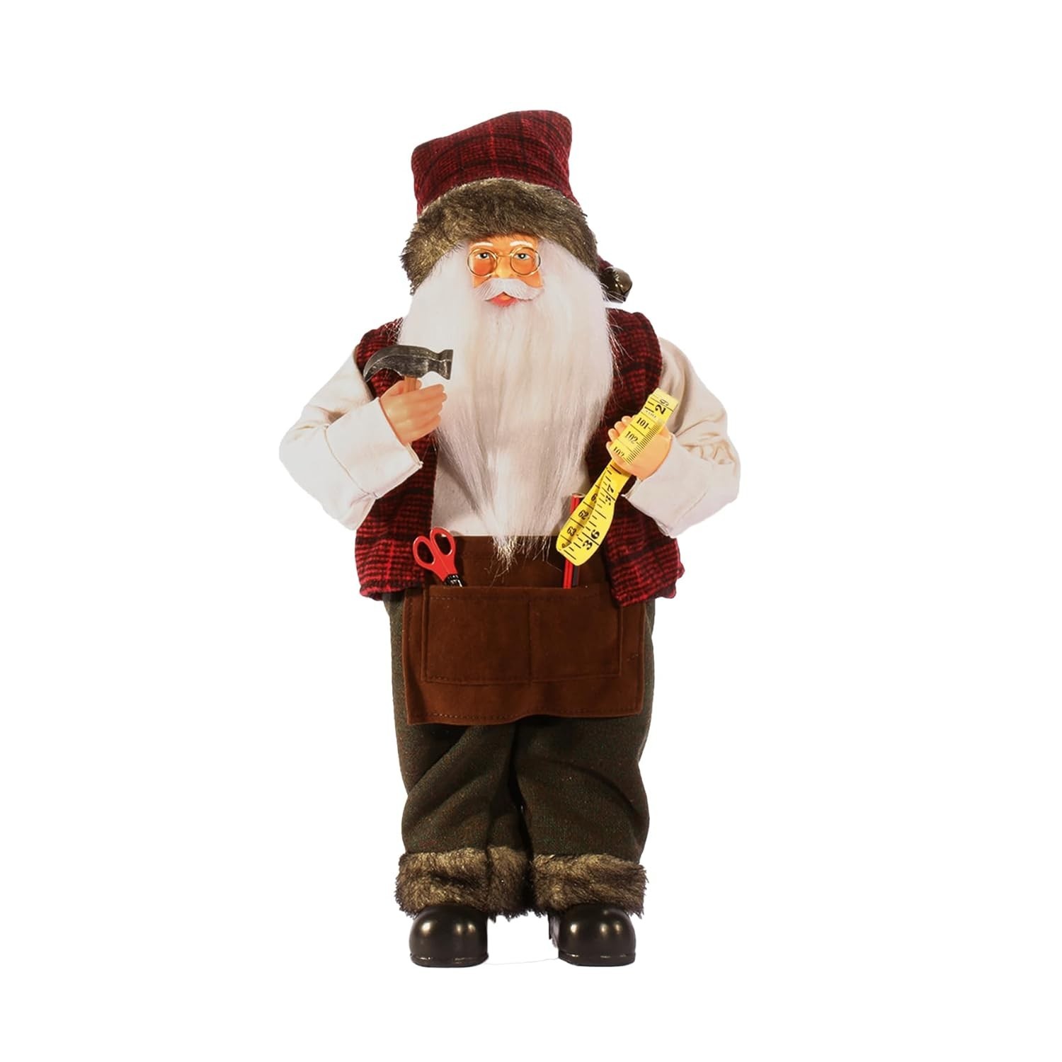 Papai Noel Marceneiro 41cm - Decoração de Natal Exclusiva Magizi by Tuut