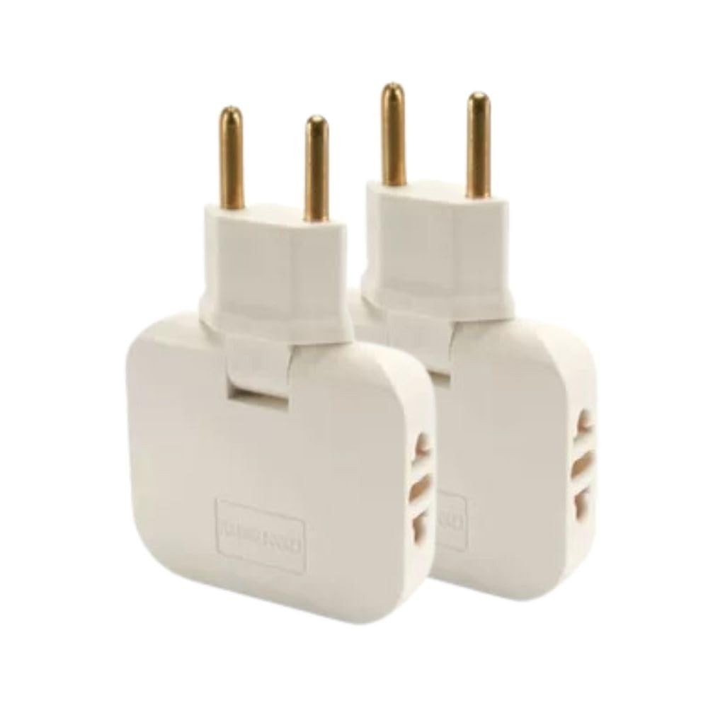 Kit 2 Adaptadores de Tomada Articuláveis 3 Saídas - Organize e Expanda suas Conexões!
