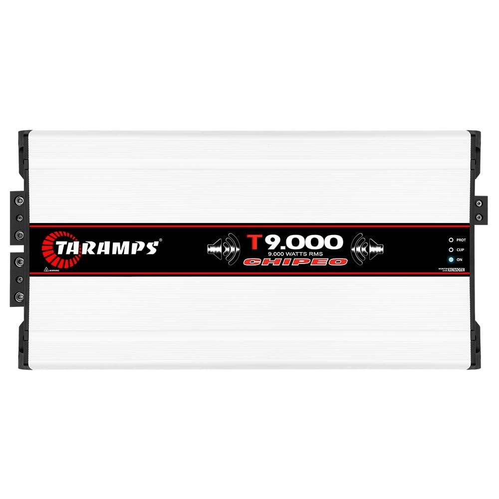 Amplificador Taramps T 9.000 CHIPEO 1 OHM: Potência Extrema de 9000W RMS para seu Som Automotivo