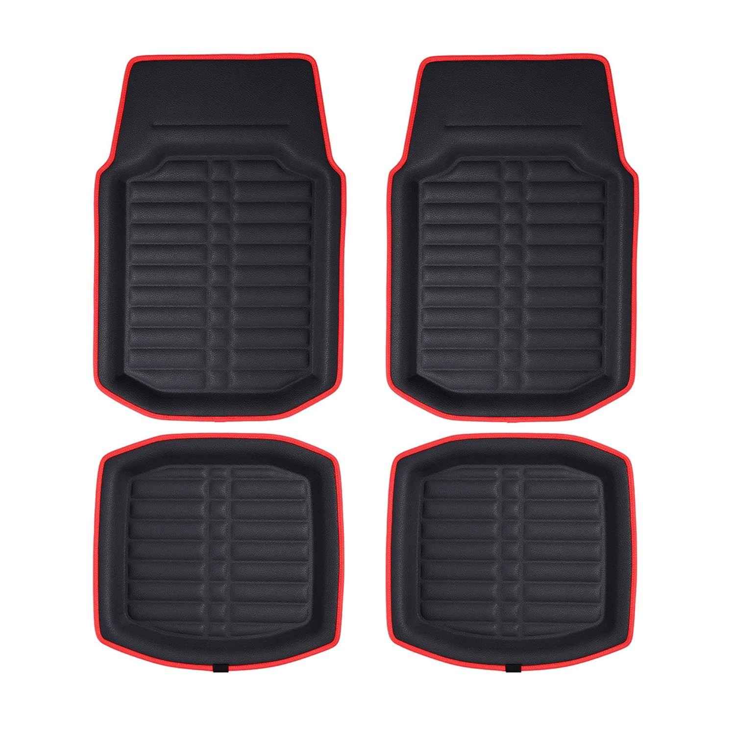 Tapetes de Carro FH Group F14409REDBLACK: Proteção Estilosa e Durável para Todos os Climas