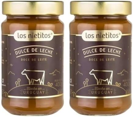 Los Nietitos Doce de Leite, 400g, Feito no Uruguai, Embalagem com 2 Unidades