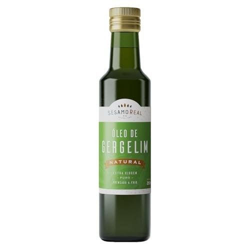 Óleo de Gergelim Natura Extra Virgem 250ml Prensa à Frio para Saladas Massas Comidas em Geral com Antioxidantes Naturais Sésamo Real