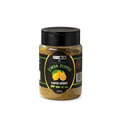 Inteligente Primme - Tempero Gourmet Lemon Pepper, Combinação de Limão e Pimenta-do-reino 230g