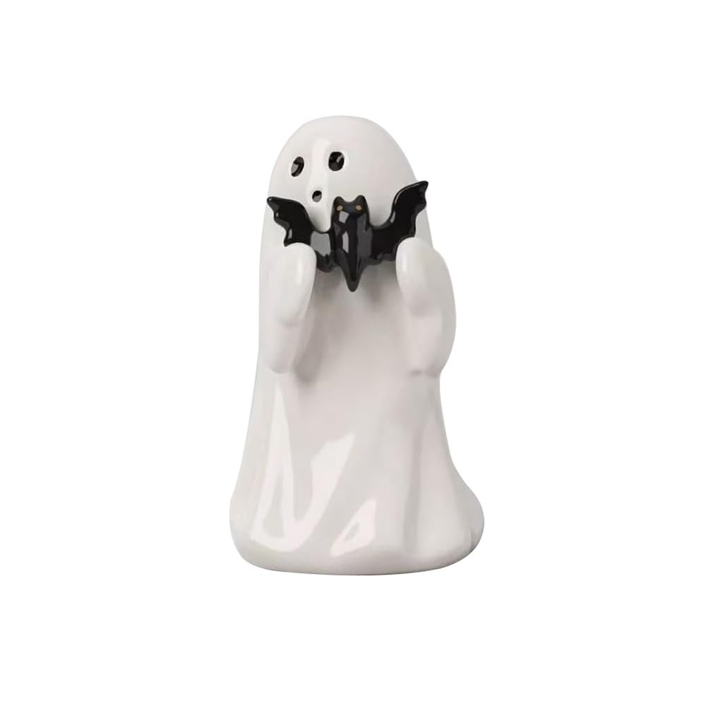Estatueta de Fantasma de Halloween - Resina Assustadora Decorativa para Mesa e Ambientes