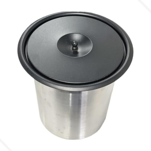 Lixeira de Embutir Inox Gourmet 3L Preta - Elegância e Praticidade para sua Cozinha