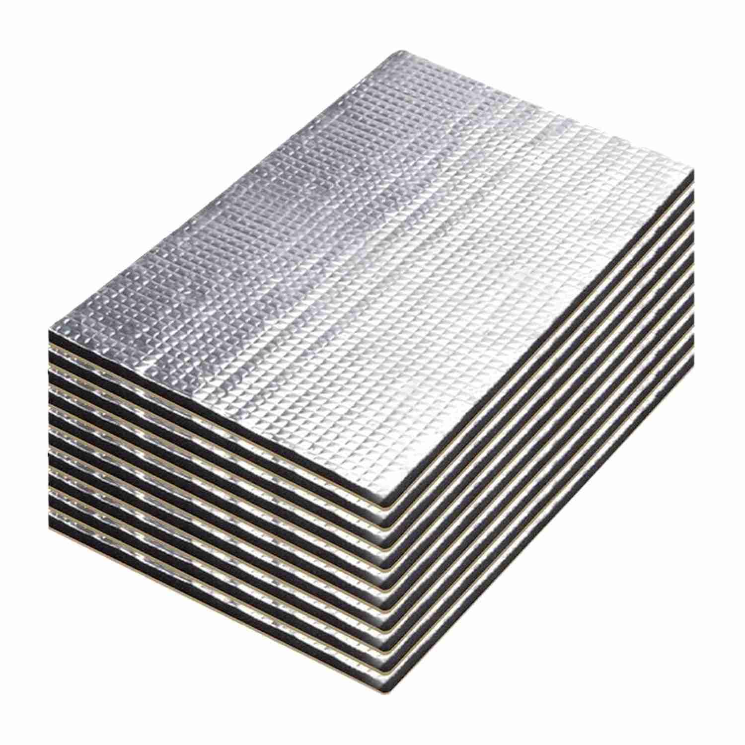 Kit 10 Tapetes Isolantes Acústicos e Térmicos para Carro 10mm - Redução de Ruído e Calor