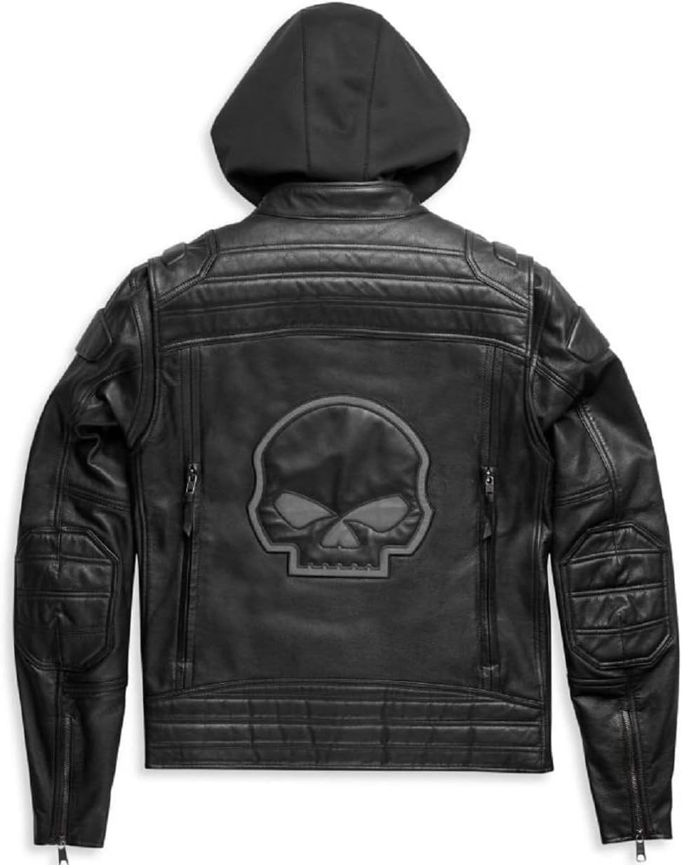 Jaqueta masculina de couro bovino genuíno de grão superior com elos de passagem de couro preto, jaqueta de motociclista com aberturas para motociclistas, cafe Racer