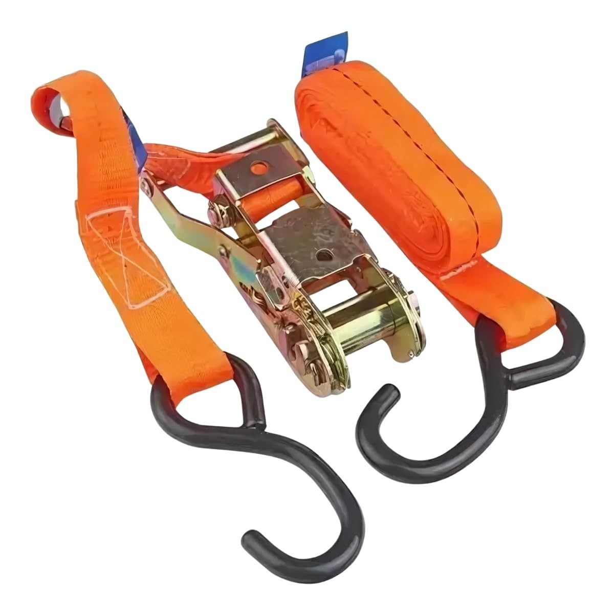 Kit 4 Cintas de Amarração com Catraca e Ganchos 4,5m 100kg - Segurança Total para suas Cargas!