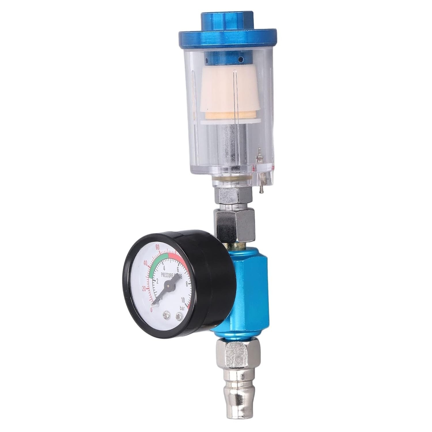 Regulador de Pressão de Ar Ajustável 0-140 PSI - Latão e Ferro | Ideal para Pintura e Pulverização Profissional