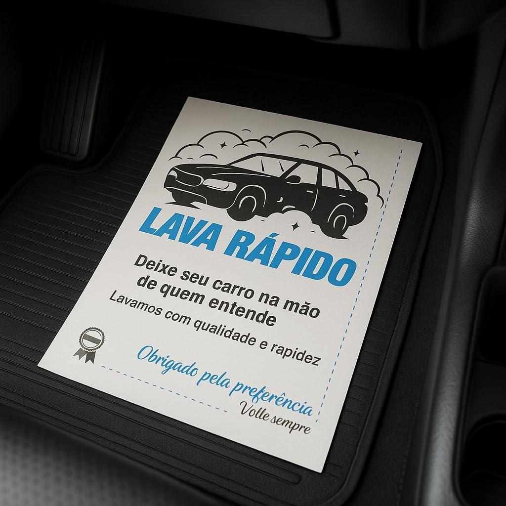 Tapete de Papel Absorvente para Carro: Proteção Essencial para Lava-Rápidos e Uso Doméstico (38x48cm)