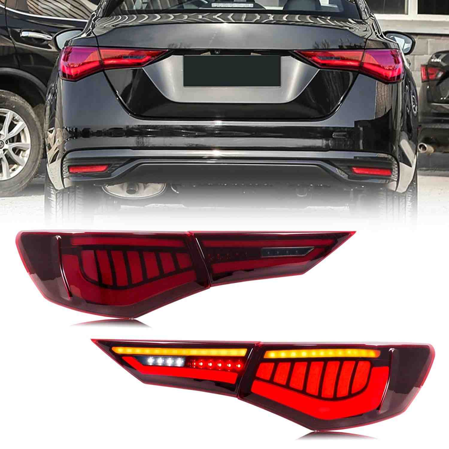 Luz Traseira LED Nissan Sentra B18 2020-2026: Animação Dinâmica e Sinal de Seta Moderno