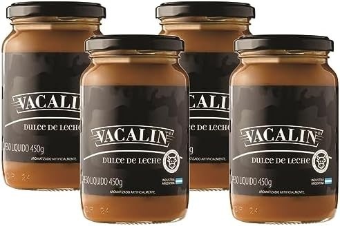 Doce de Leite Argentino Vacalin 450g (4 x 450g)