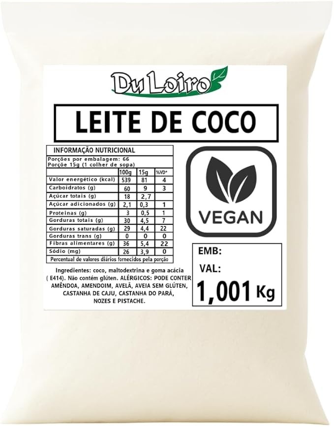 Leite De Coco Em Pó Vegano 1kg