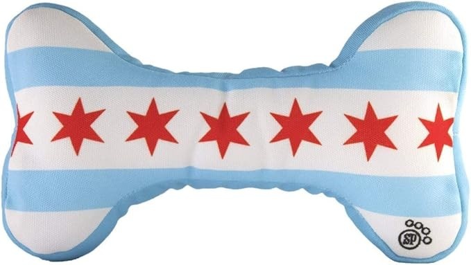 Sophisticated Pup, Pets + Lifestyle Osso de Bandeira de Chicago para Cachorro