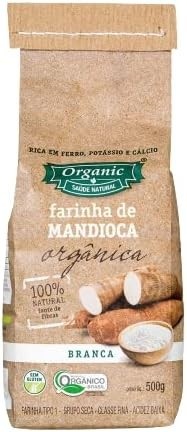 Farinha de Mandioca Branca Orgânica Organic 500g